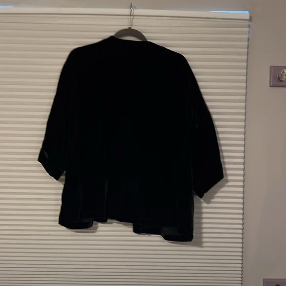 Loft short velvet kimono open jacket - Picture 2 of 3